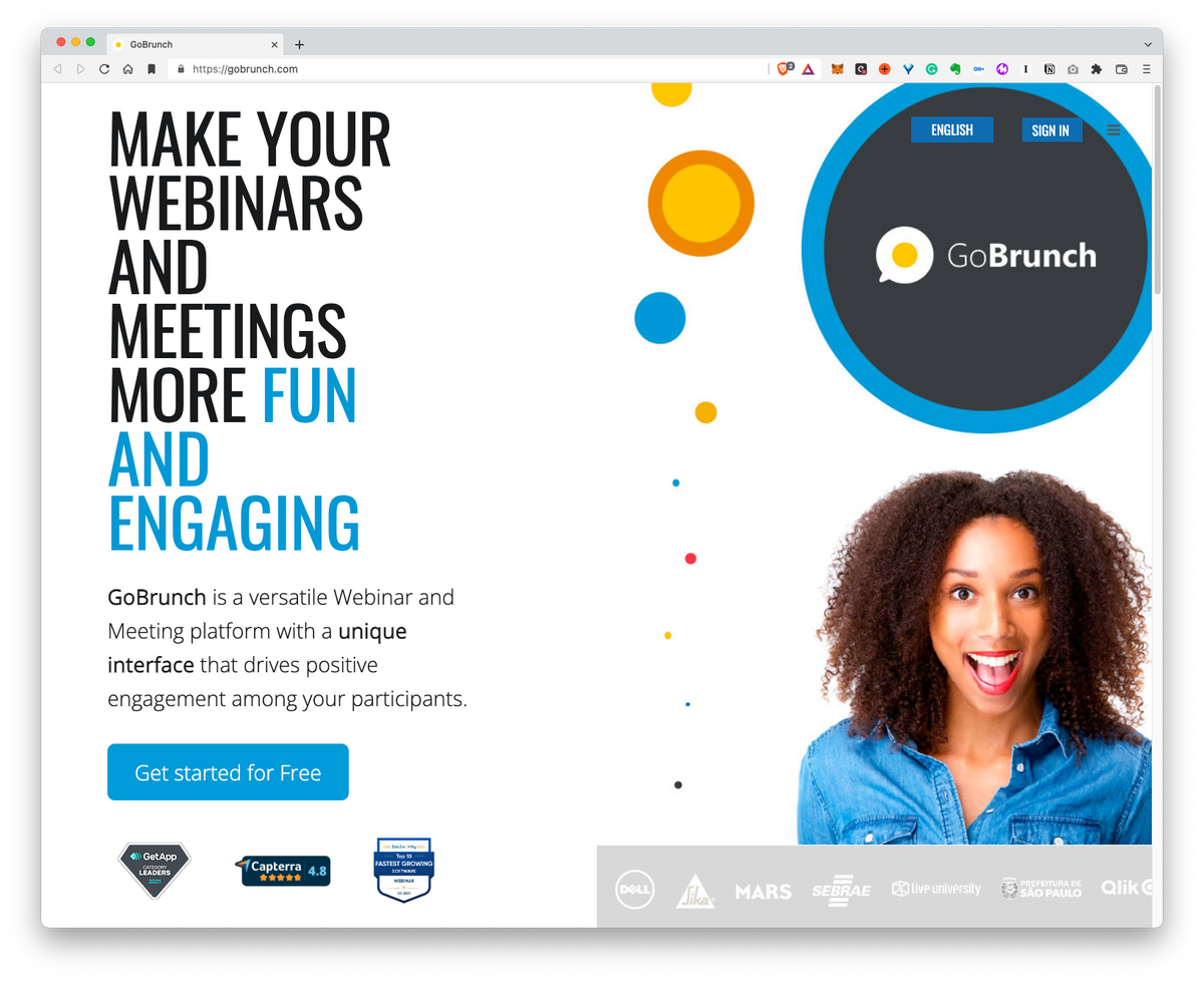 GoBrunch: Make your webinars and meetings more fun and engaging. 